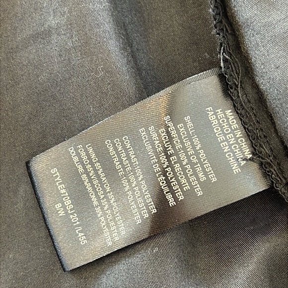 2b Bebe Long Sleeve Colorblock Shirtdress - Black/White - Size M - Picture 8 of 11